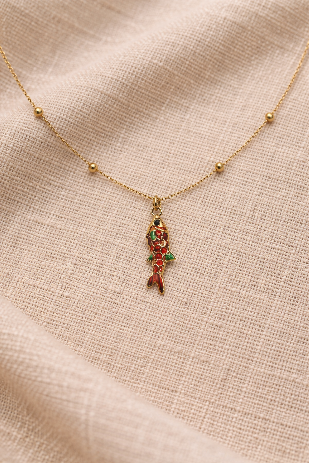 Dainty Carp Koi Necklace