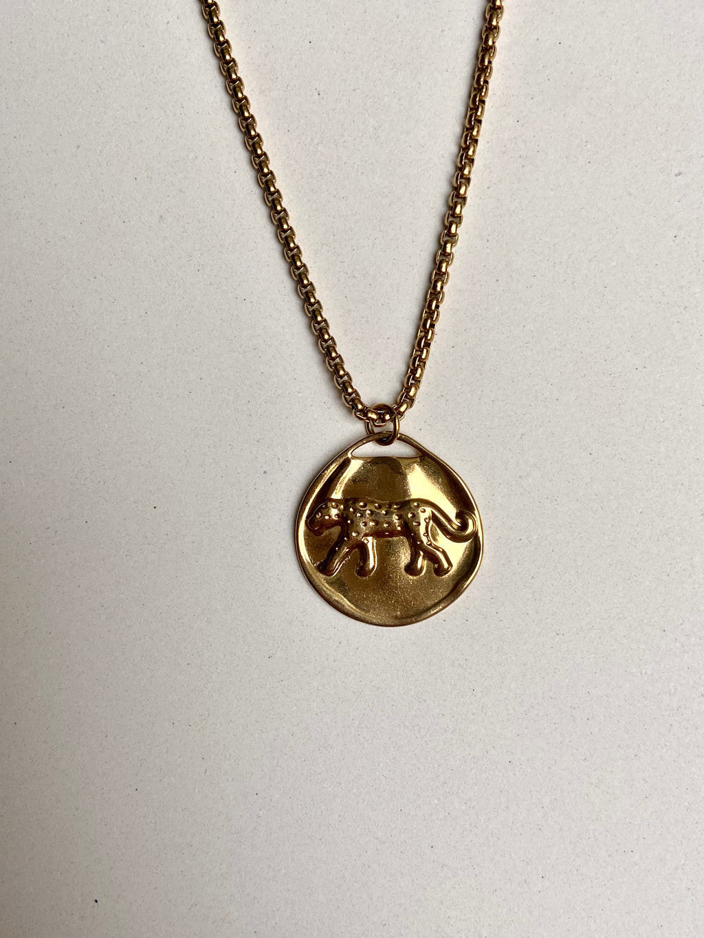 Leopard Medallion Necklace