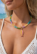 Pink Square Anthias Necklace