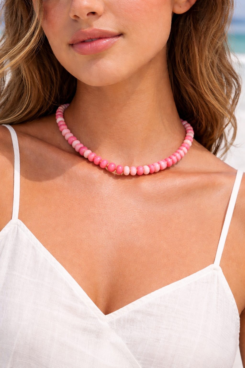 Glistening Strawberries Necklace
