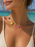 Fruit Salad Necklace (handmade clay charms)