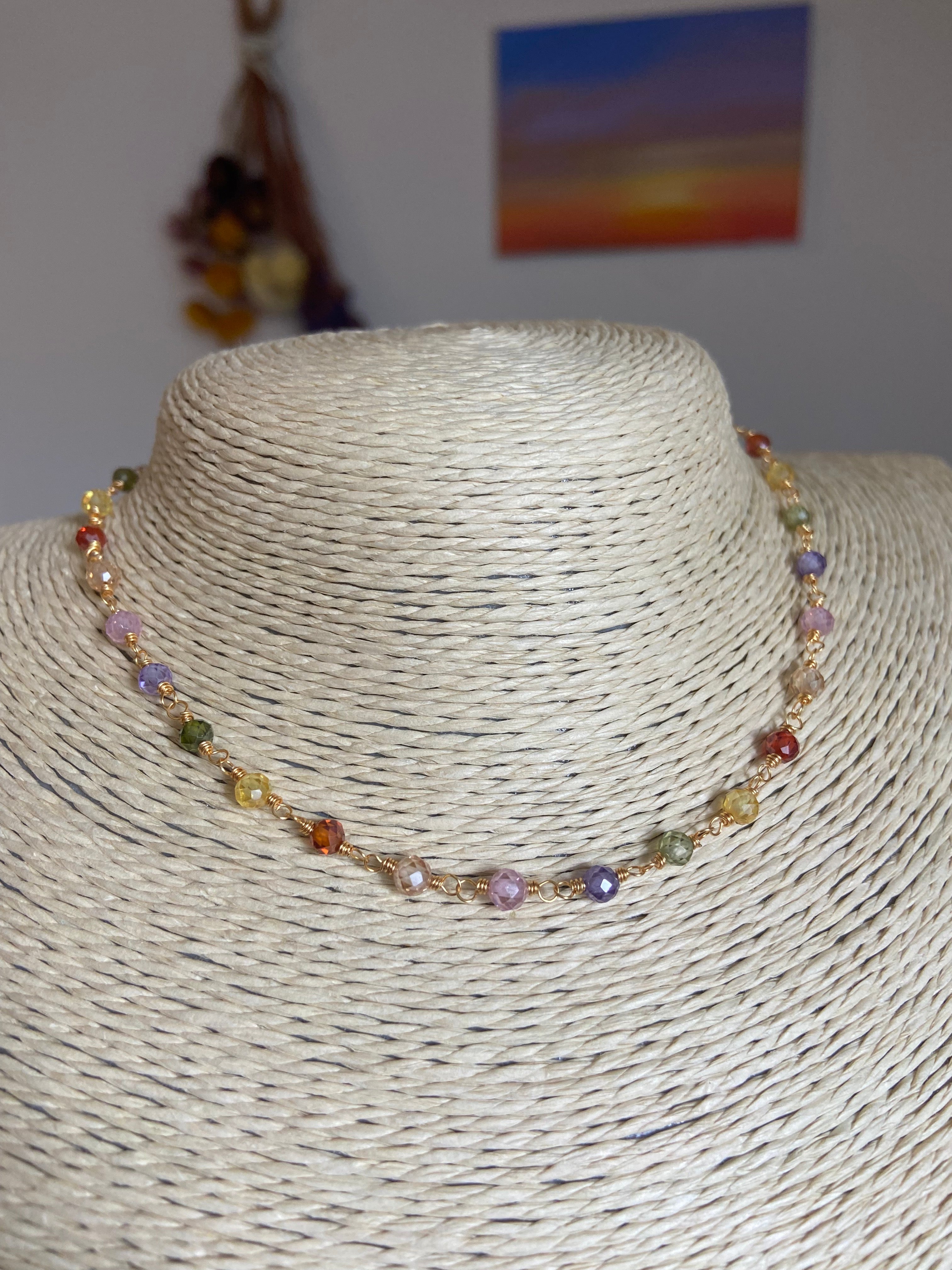 Rainbow Beads Necklace