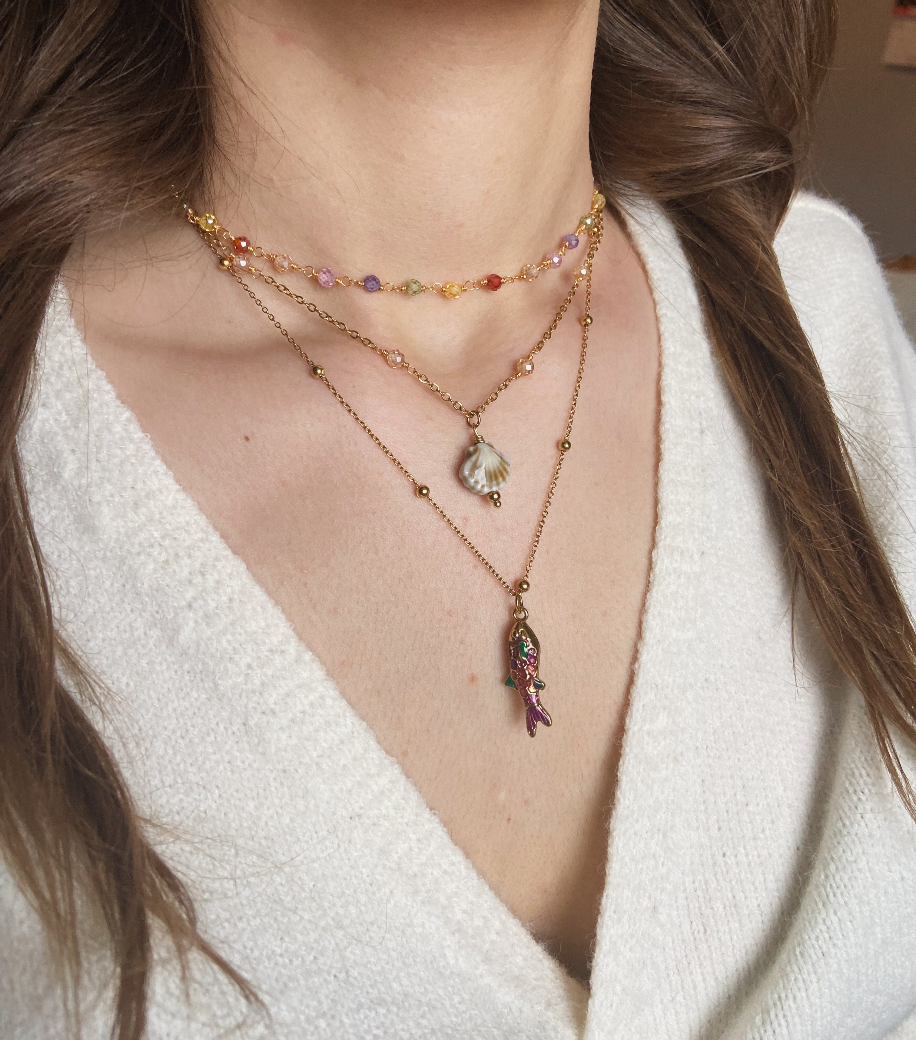 Rainbow Beads Necklace