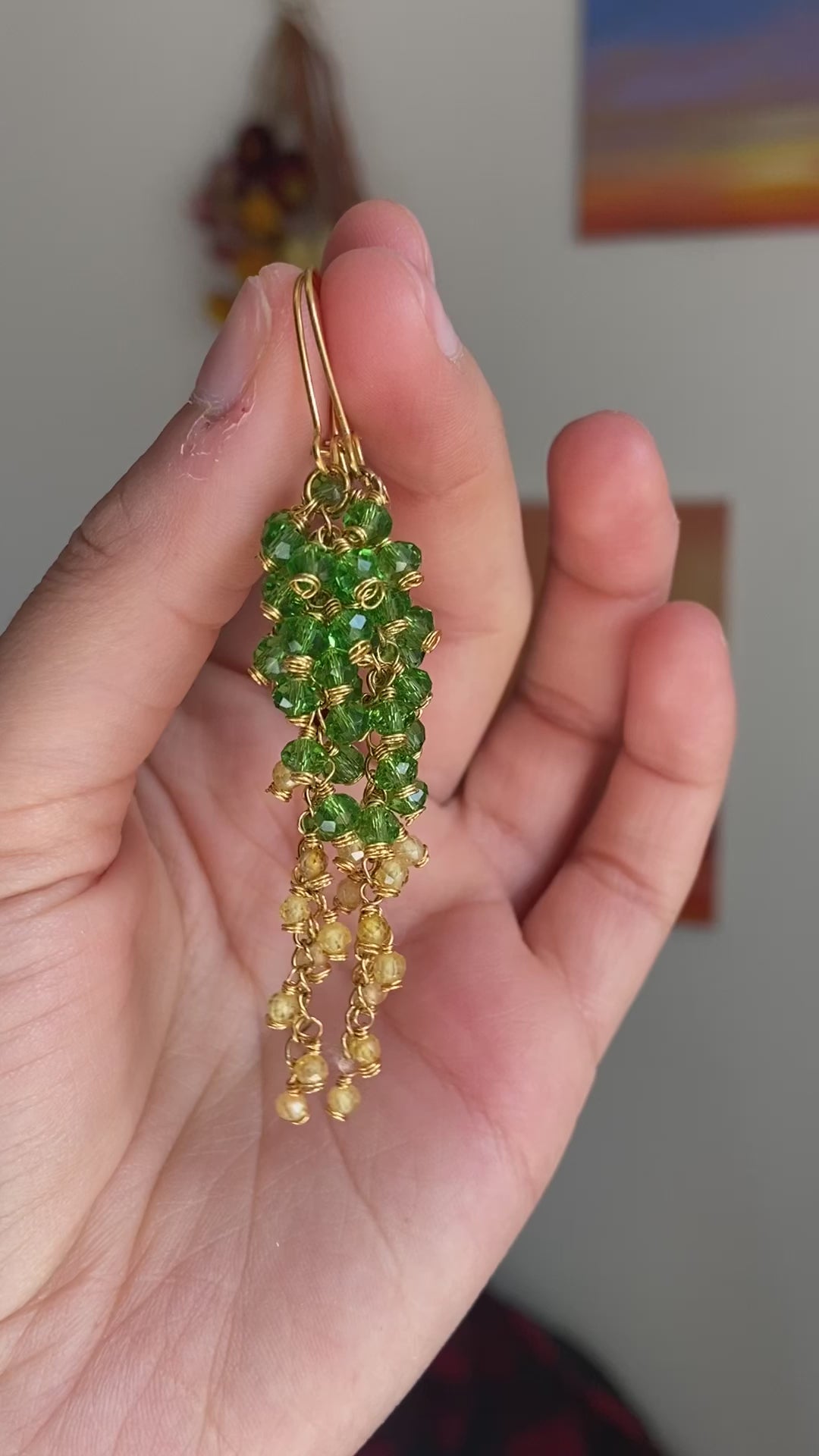 Deep in the Jungle Cascade Earrings