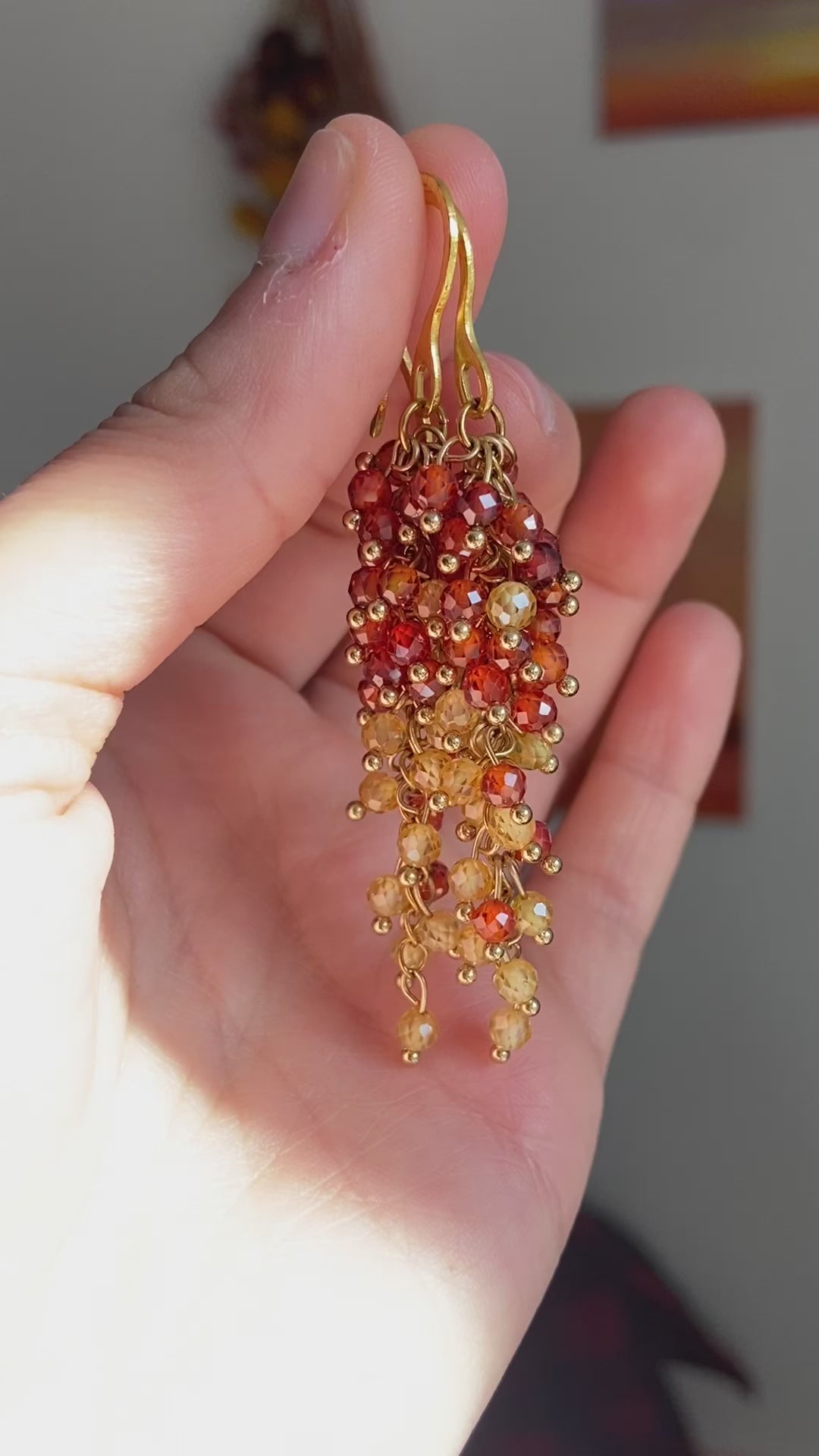 Autumn Leaves Cascade Earrings